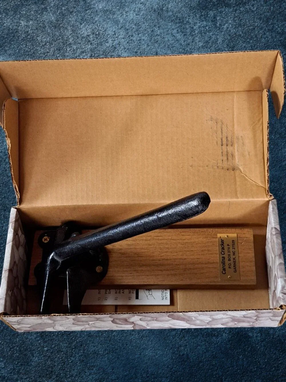 The Carolina Cracker Cast Iron Nut Cracker with Box